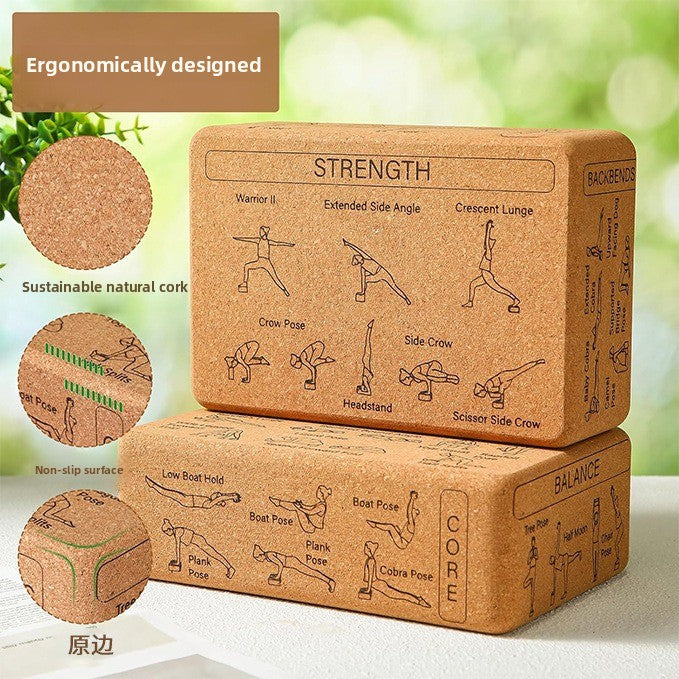 Loomi Cork-Pivot™ Natural Cork Yoga Bricks
