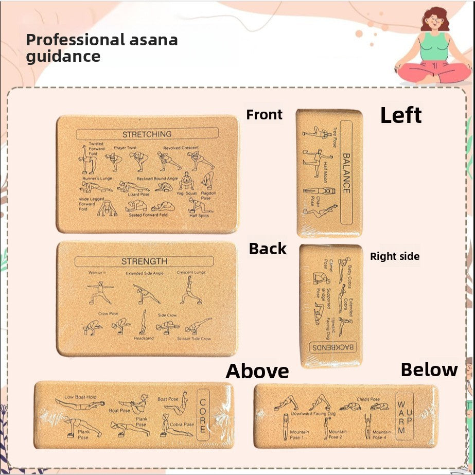 Loomi Cork-Pivot™ Natural Cork Yoga Bricks