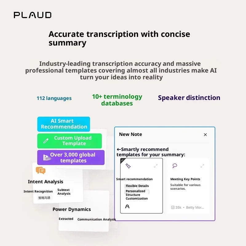 جهاز التسجيل الصوتي Loomi x PLAUD Note™ AI