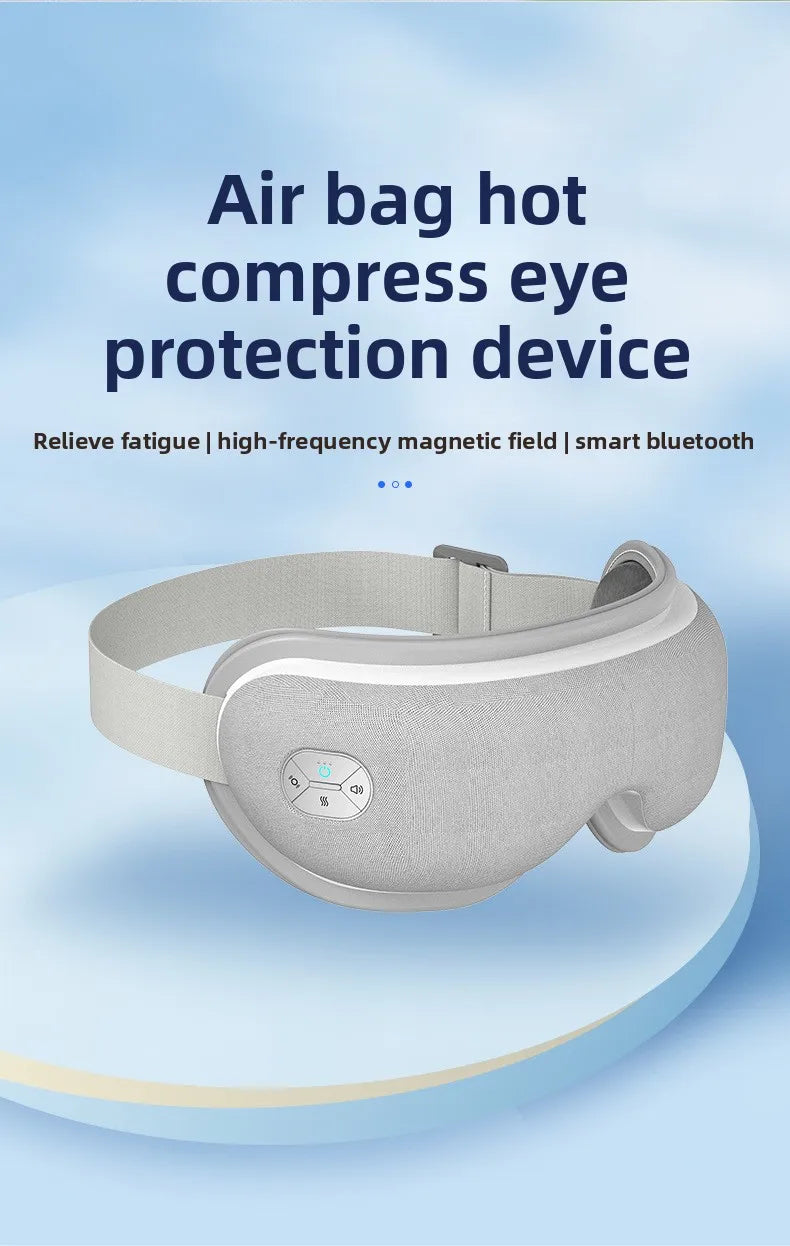 Behan EM-03 New Electric Eye Massager Heat Compression Air Pressure Vibration Wireless Remote Control 1200mAh Rechargeable