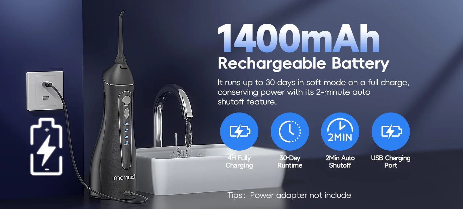 Loomi Oral-Axis™ Rechargeable Cordless Water Flosser