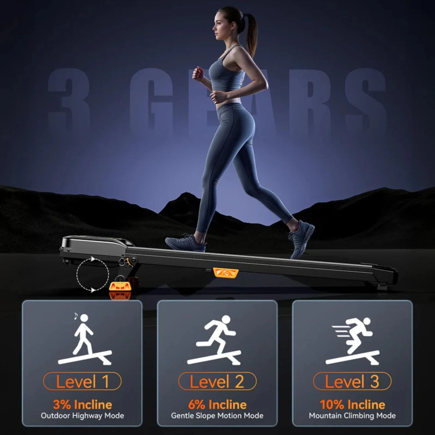 Loomi Stratus-Walk™ Pro Under Desk Treadmill