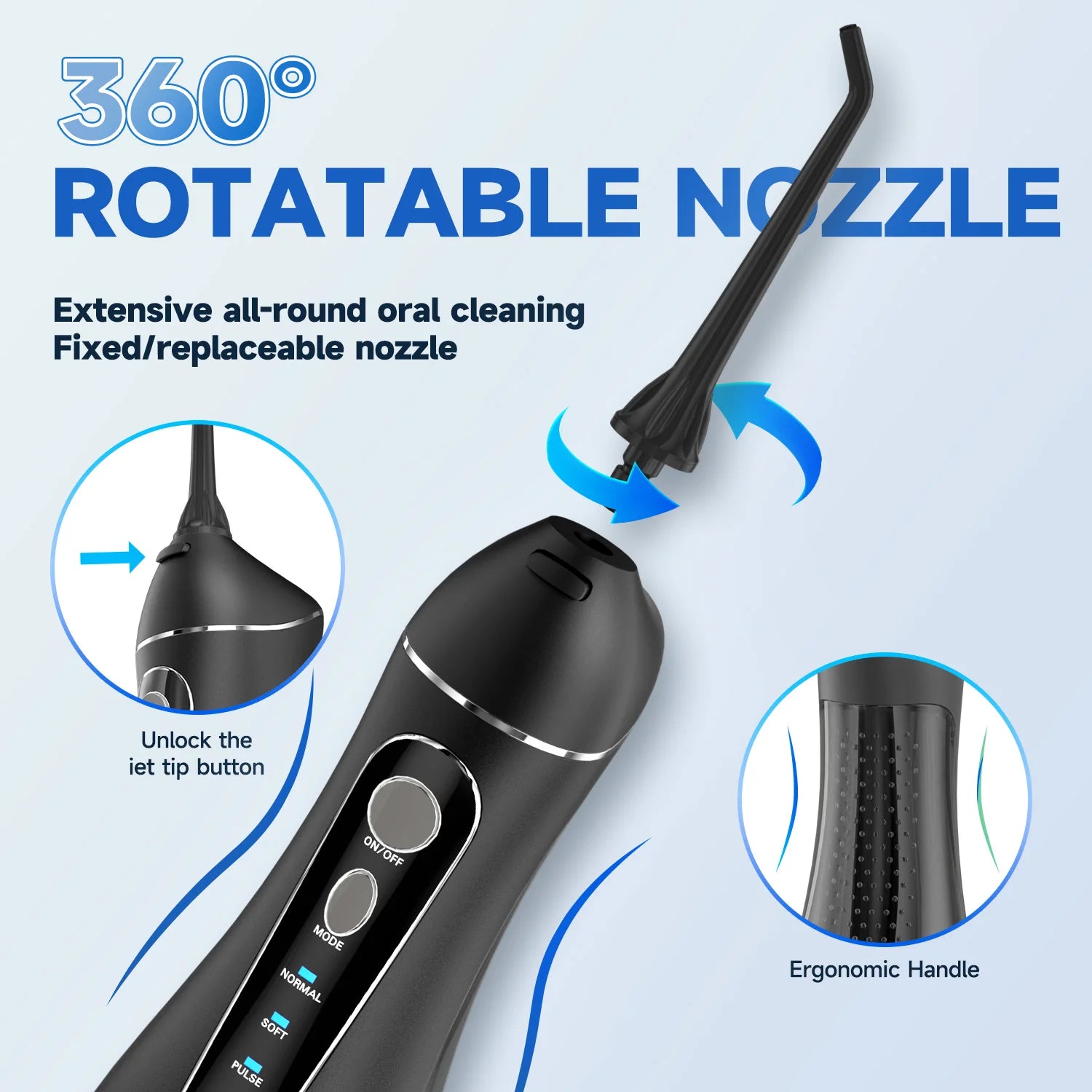 Loomi Oral-Axis™ Rechargeable Cordless Water Flosser