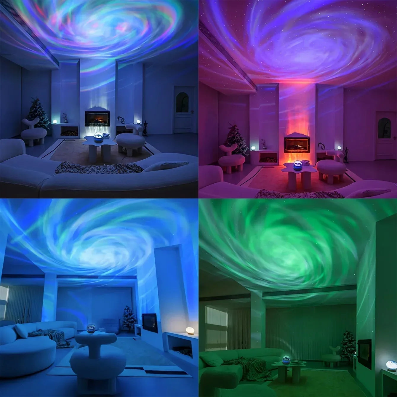 جهاز عرض مجرة Loomi Nebula-Sync™ متعدد الألوان بتقنية LED