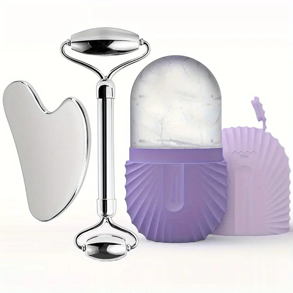 Loomi CryoSculpt™ Ice Roller & Gua Sha Facial Set