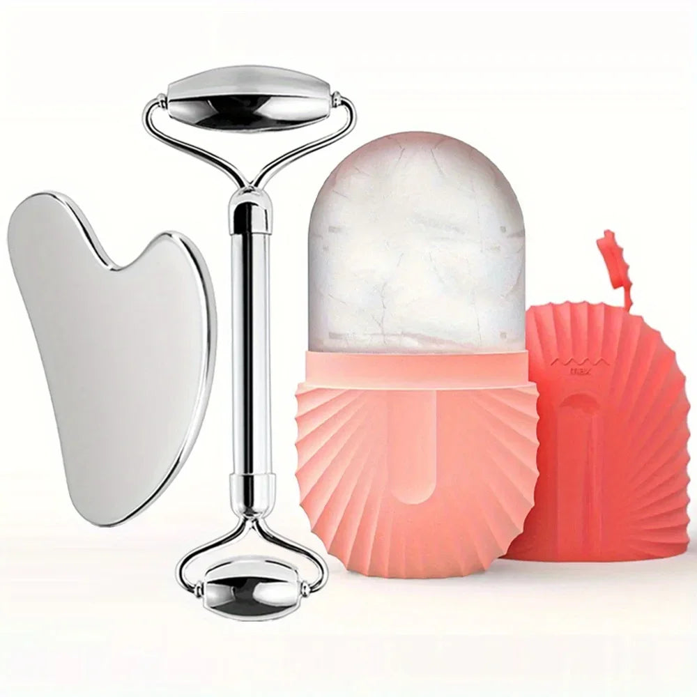 Loomi CryoSculpt™ Ice Roller & Gua Sha Facial Set