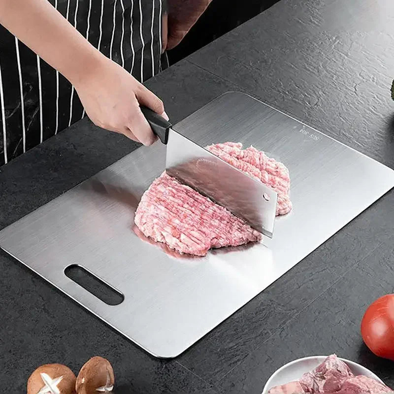 Loomi AuraPure™ Stainless Steel Antibacterial Cutting Board