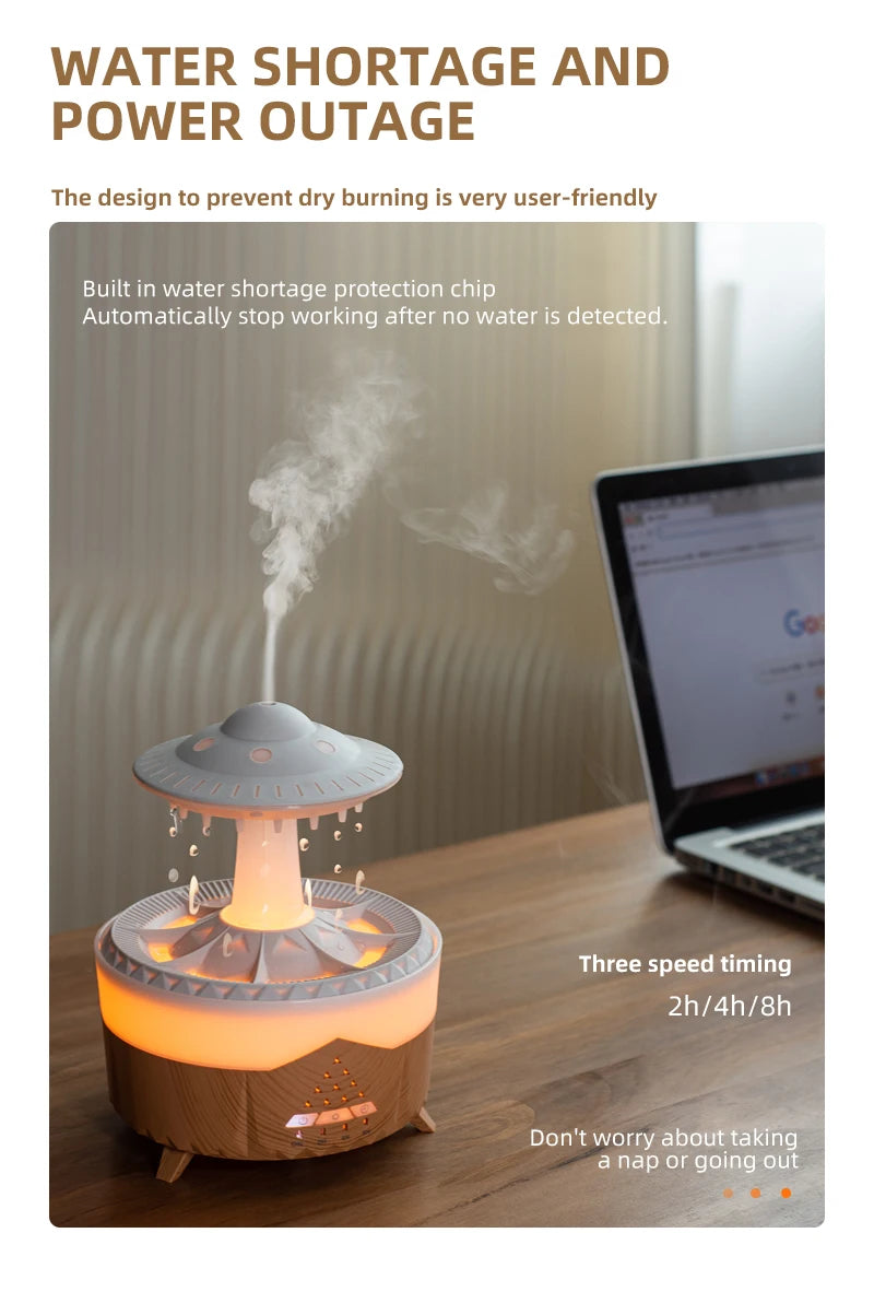 Loomi AuraRain™ Rain Cloud Aroma Diffuser & Humidifier