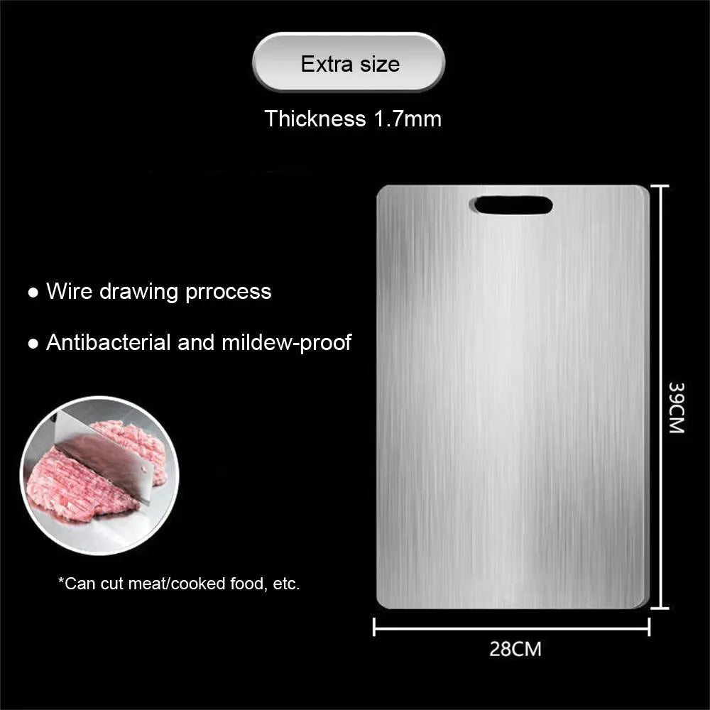 Loomi AuraPure™ Stainless Steel Antibacterial Cutting Board