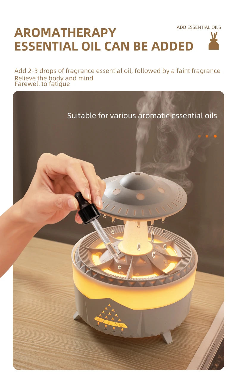 Loomi AuraRain™ Rain Cloud Aroma Diffuser & Humidifier
