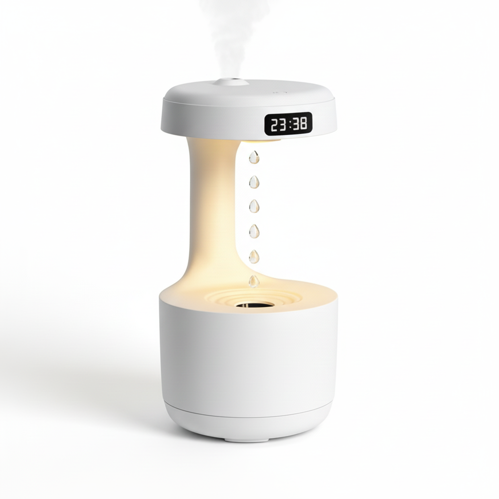 Loomi Oneka™ Anti-Gravity Humidifier with Digital Clock