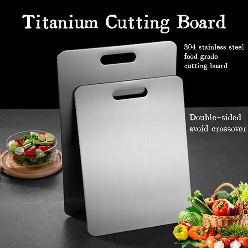 Loomi AuraPure™ Stainless Steel Antibacterial Cutting Board