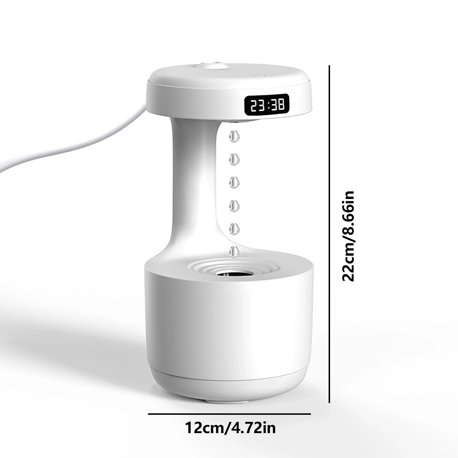 Loomi Oneka™ Anti-Gravity Humidifier with Digital Clock