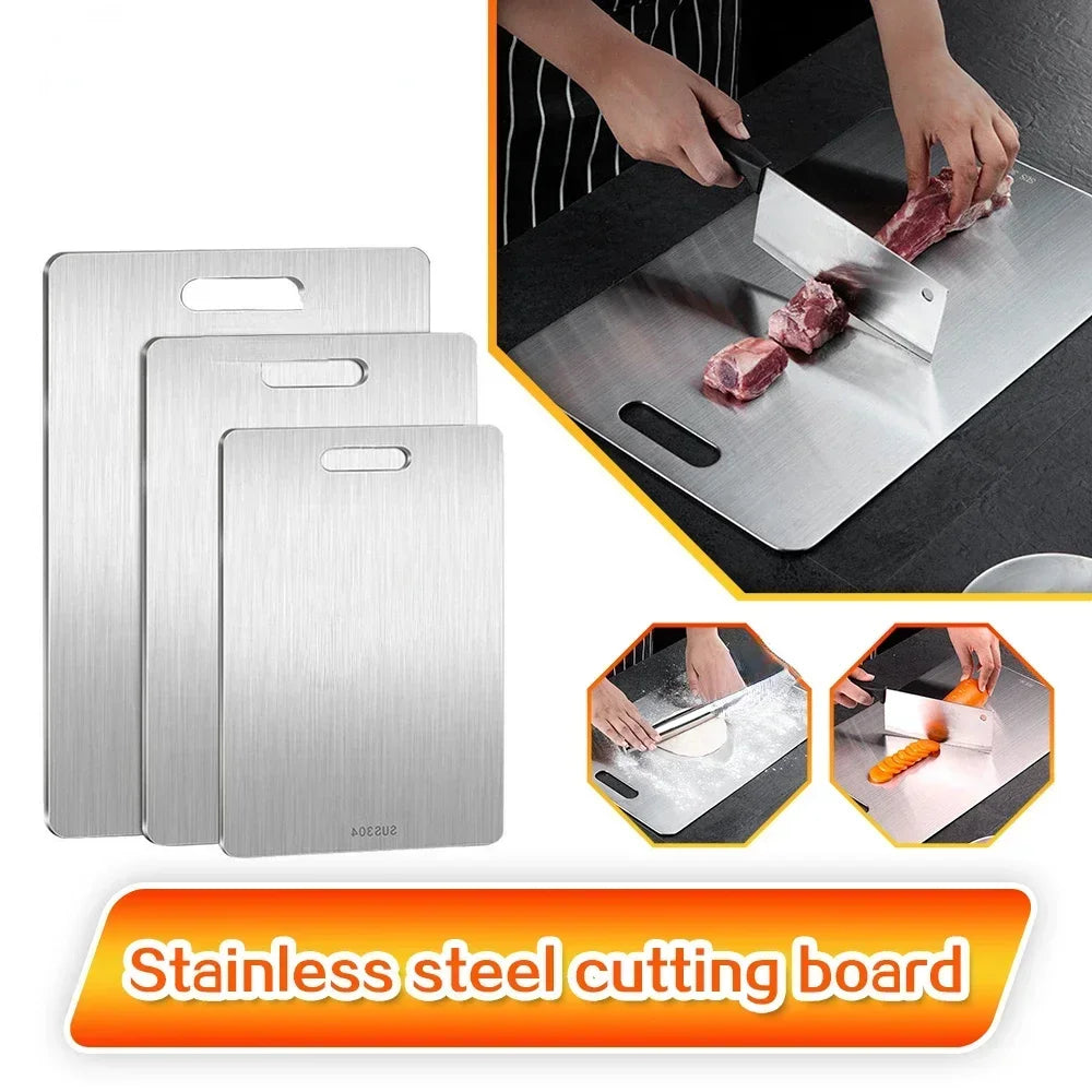 Loomi AuraPure™ Stainless Steel Antibacterial Cutting Board