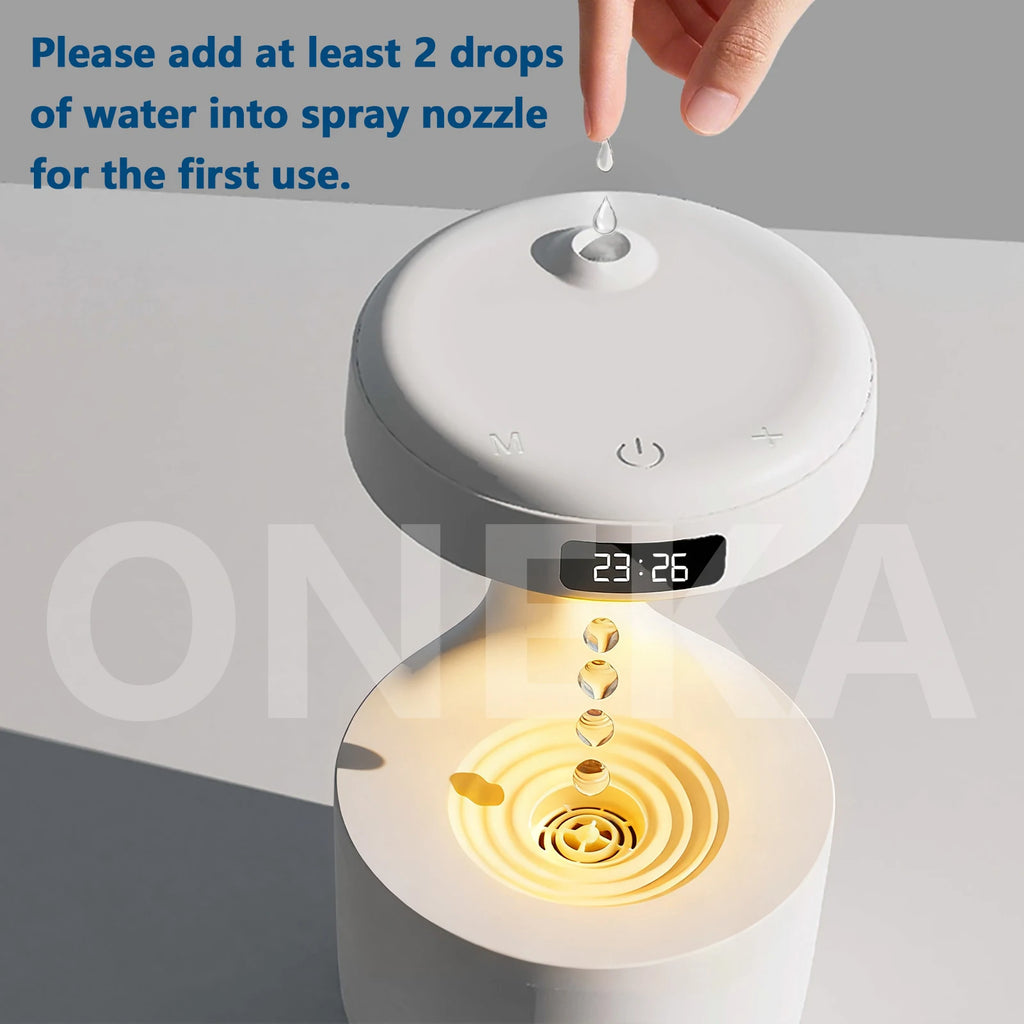 Loomi Oneka™ Anti-Gravity Humidifier with Digital Clock