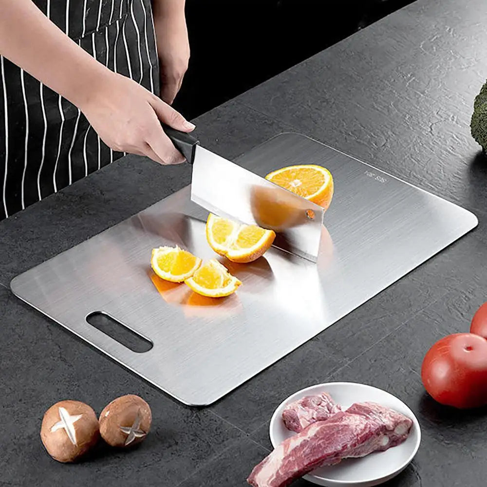 Loomi AuraPure™ Stainless Steel Antibacterial Cutting Board