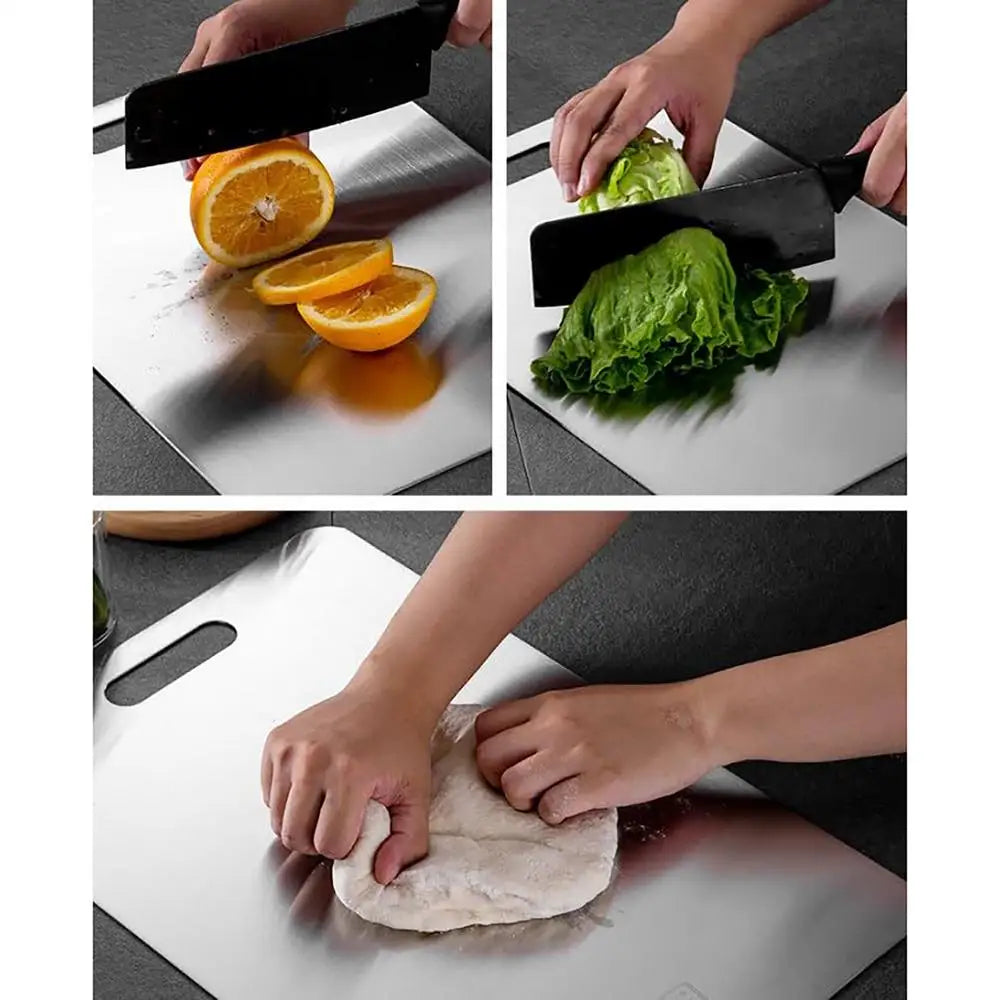 Loomi AuraPure™ Stainless Steel Antibacterial Cutting Board