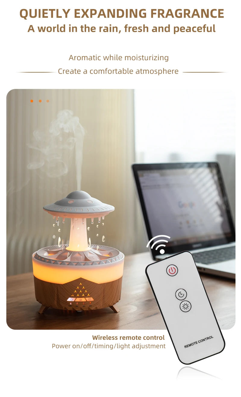 Loomi AuraRain™ Rain Cloud Aroma Diffuser & Humidifier