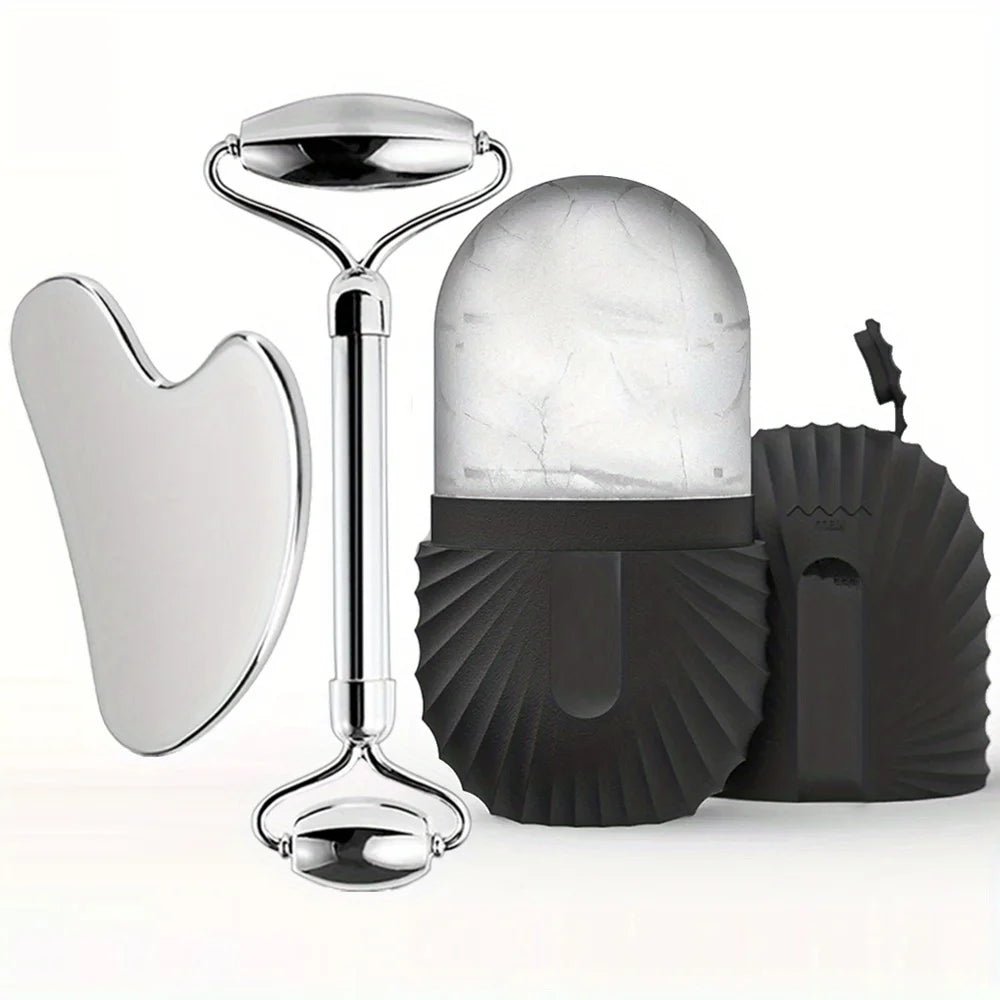 Loomi CryoSculpt™ Ice Roller & Gua Sha Facial Set