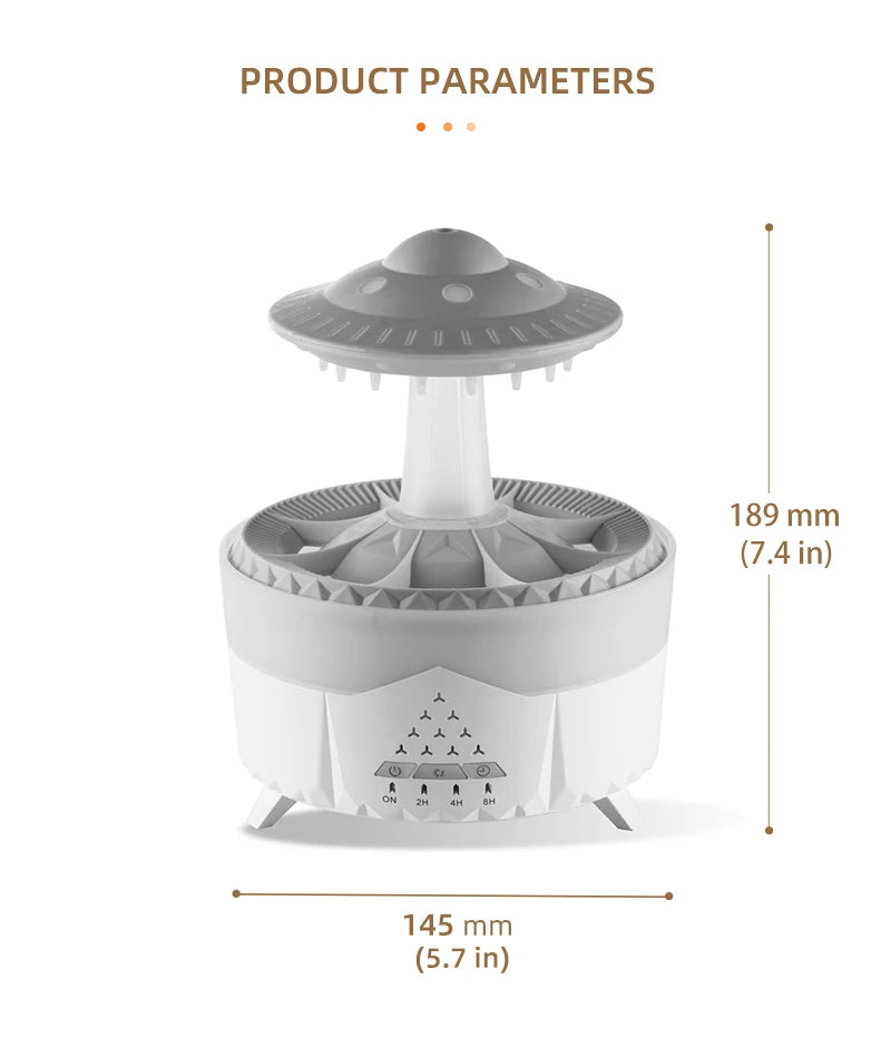 Loomi AuraRain™ Rain Cloud Aroma Diffuser & Humidifier