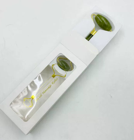 Loomi Facial-Axis™ Rose Quartz & Jade Facial Roller Set