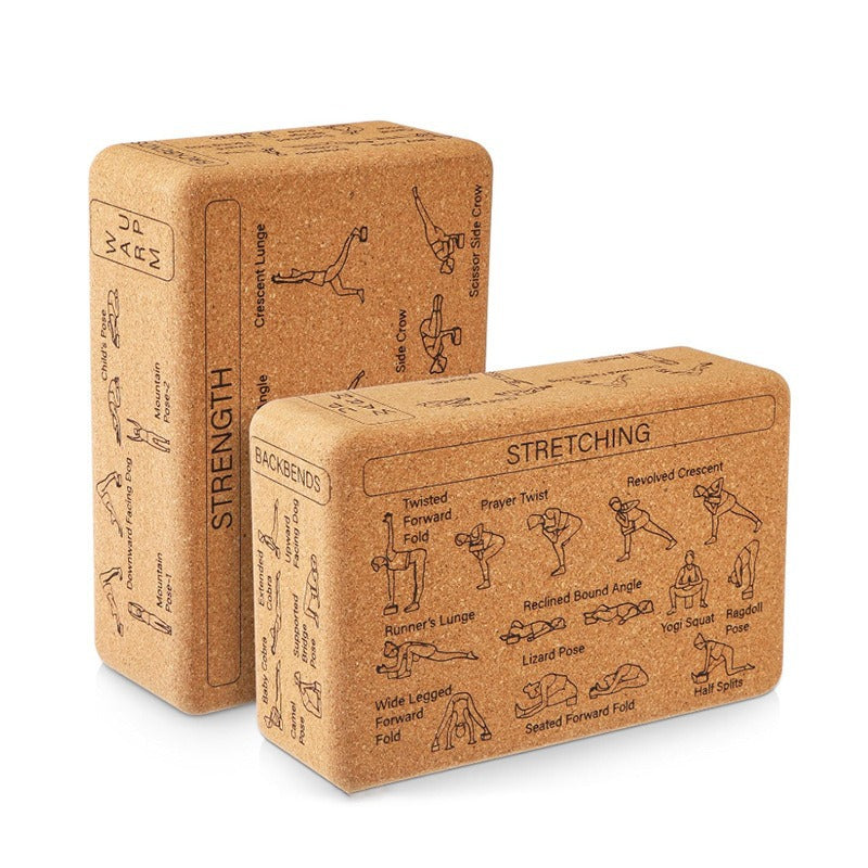 Loomi Cork-Pivot™ Natural Cork Yoga Bricks