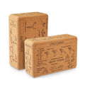 Loomi Cork-Pivot™ Natural Cork Yoga Bricks